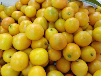 Full frame shot of fruits for sale in market