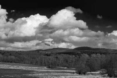 Scenic view of landscape against sky