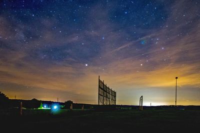 Scenic view of sky at night