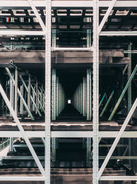 Low angle view of bridge in building