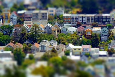 View of residential buildings