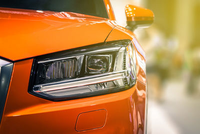 Close-up of vintage car