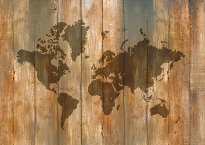 Full frame shot of old wooden door