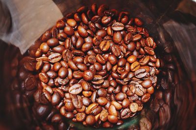 Close-up of coffee beans