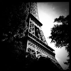 Low angle view of tower against sky