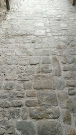 Close-up of stone wall