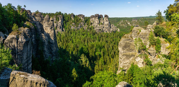 Panoramic view of landscape against sky