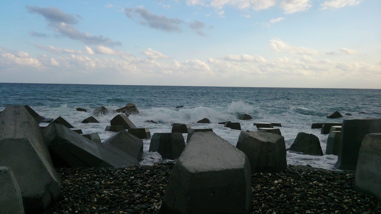 PANORAMIC VIEW OF SEA AGAINST SKY