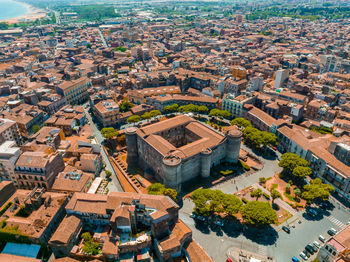 Panorama of the castello ursino, also known as castello svevo di catania