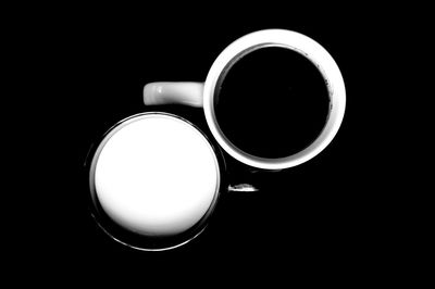 Directly above shot of black coffee