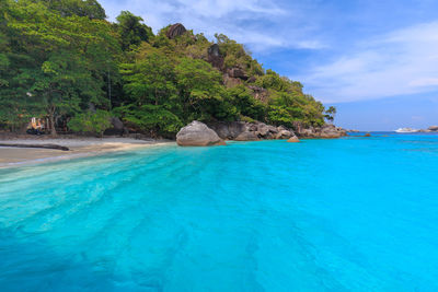 Scenic view of sea against sky