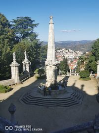 View of temple against sky