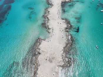 Aerial view of beach