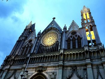 Low angle view of church