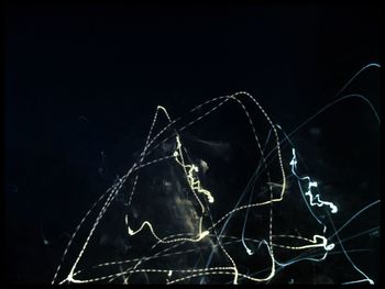 Close-up of fire at night