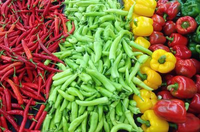 Vegetables for sale at market stall