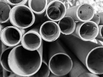 Full frame shot of pipes