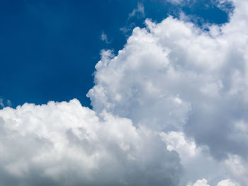 Low angle view of clouds in sky