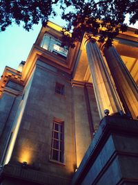 Low angle view of building against sky