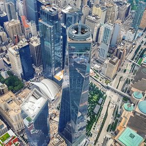 High angle view of cityscape