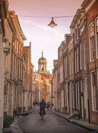 View of church in city against sky