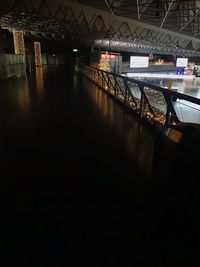 Illuminated underground walkway