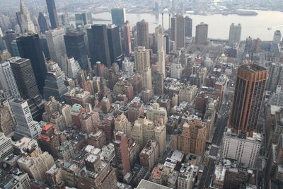 Aerial view of buildings in city