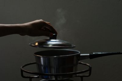 Person holding tea cup