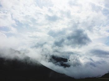 Low angle view of clouds in sky