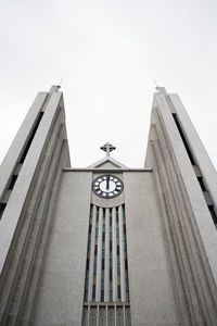 Low angle view of clock tower
