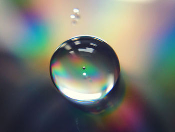Close-up of crystal ball