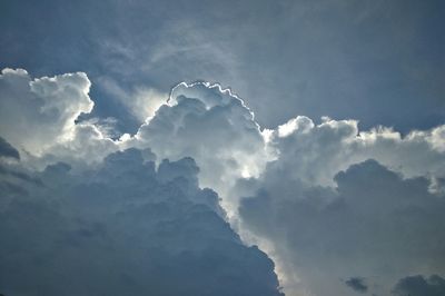 Low angle view of cloudy sky