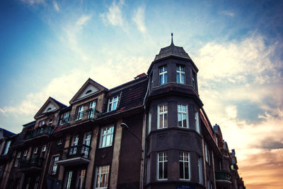 Low angle view of building against sky