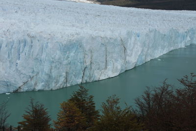 Scenic view of snow covered landscape