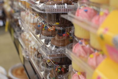 Close-up of food for sale in market