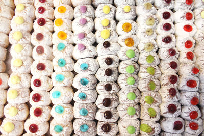 Full frame shot of multi colored candies
