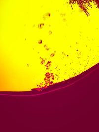 Full frame shot of yellow orange sky