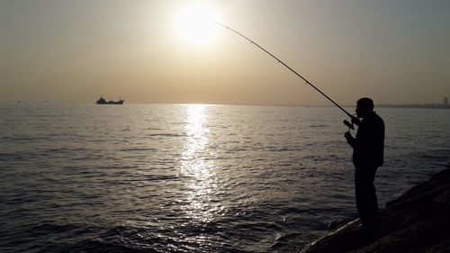 Sunset over sea