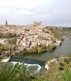 View over the historical  town of toledo, spain, a unesco world heritage site.