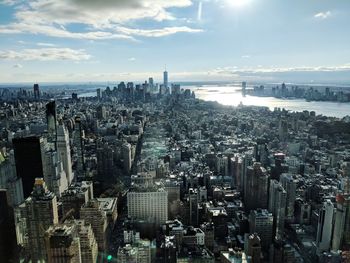 High angle view of cityscape