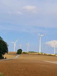 Wind power on cropped fields