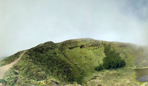 Scenic view of mountain against sky