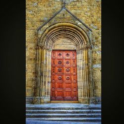 Entrance of church