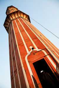 Low angle view of built structure against clear sky