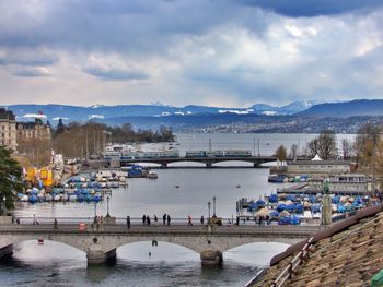 View over the limmat bridges