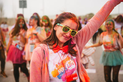 Portrait of people in sunglasses