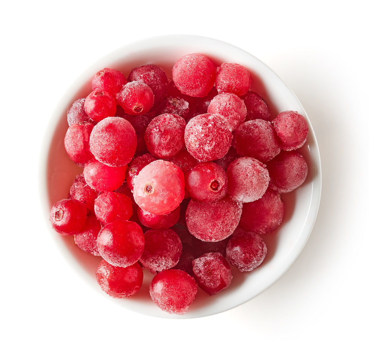 HIGH ANGLE VIEW OF STRAWBERRIES IN CONTAINER