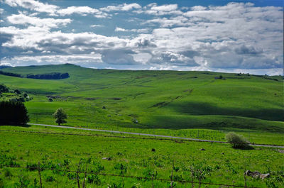 Scenic view of landscape against sky