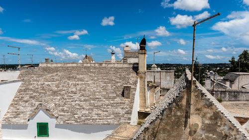 Panorama from the roofs of locorotondo. dreamlike architecture. puglia to love, italy