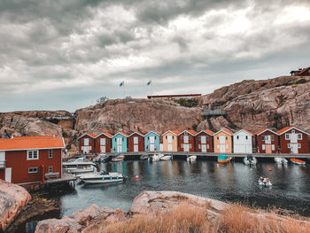 Coloured houses by the sea